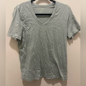 Light Blue V-Neck T-Shirt